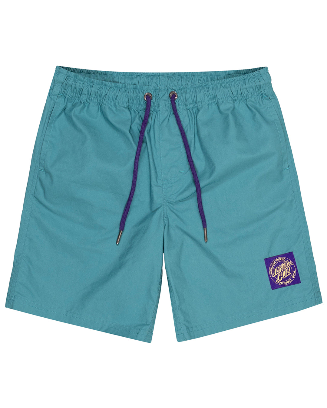 Santa Cruz MFG Cruzier Solid Beach Short Patch Teal