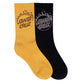 Santa Cruz Burnt Opus Crew Sock 2 Pack Tan | Black
