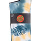 Santa Cruz Malba Crash Stack Crew Sock 2 Pack Teal Tie Dye | Black