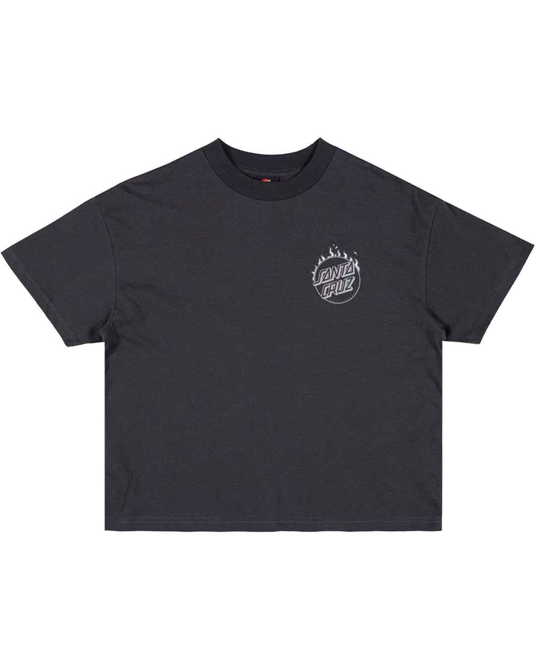 Santa Cruz Burnt Opus Oversized Tee Off Black