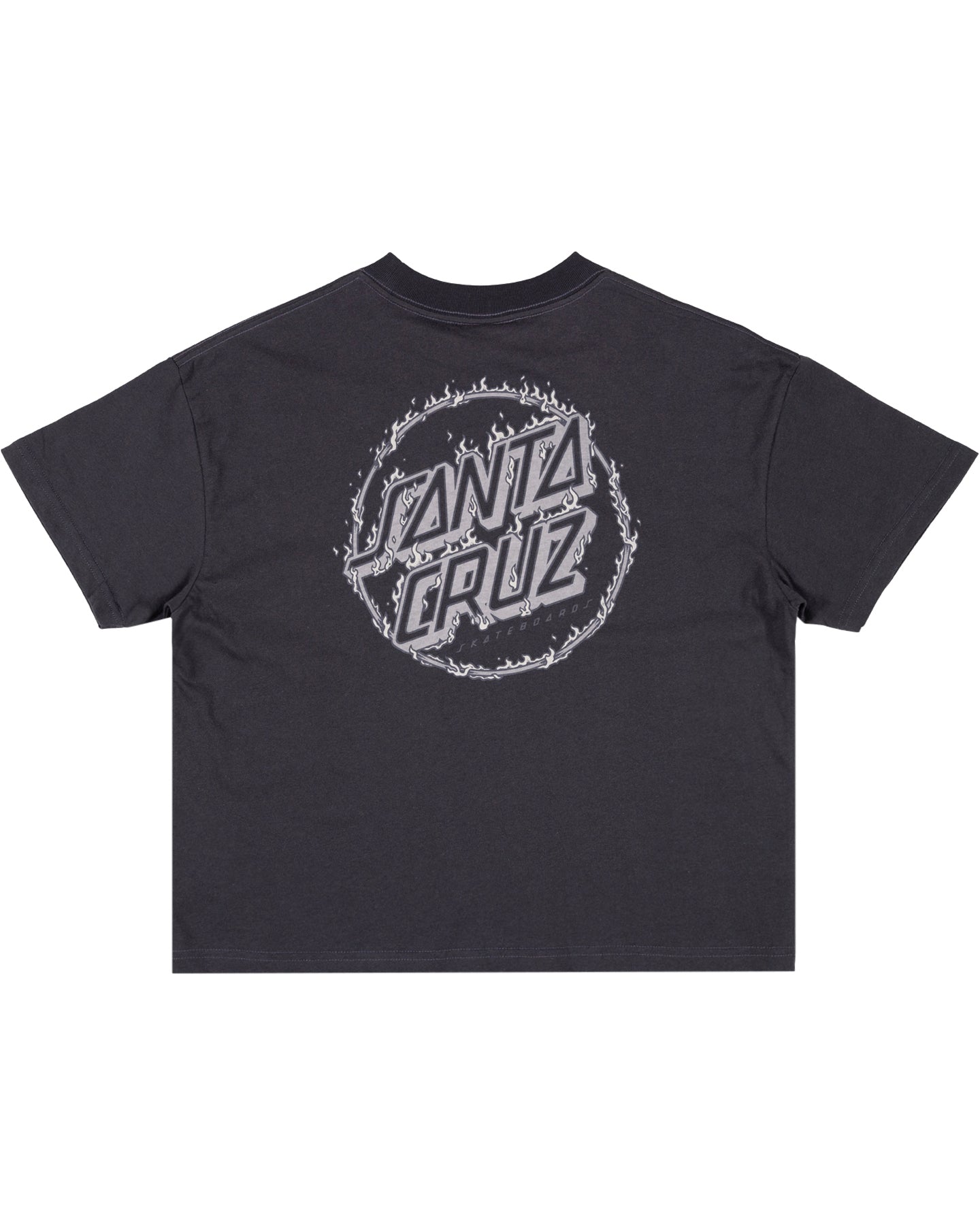 Santa Cruz Burnt Opus Oversized Tee Off Black