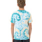 Santa Cruz Malba Crash Dot Mono Front Tee Teal Tie Dye