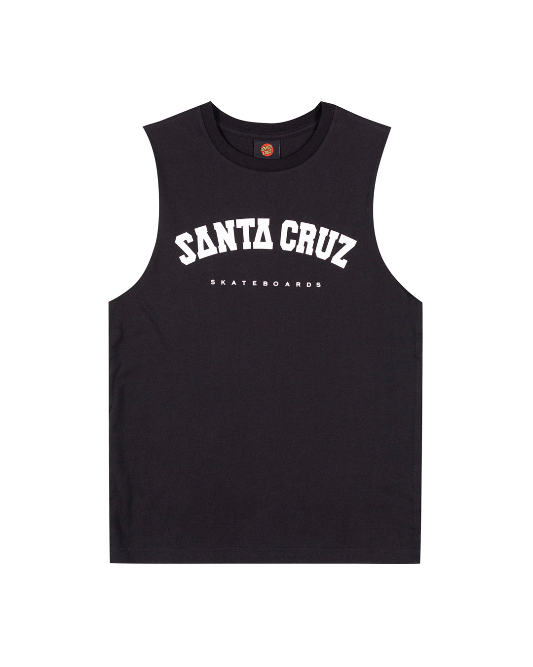 Santa Cruz College Front Muscle Tee Black