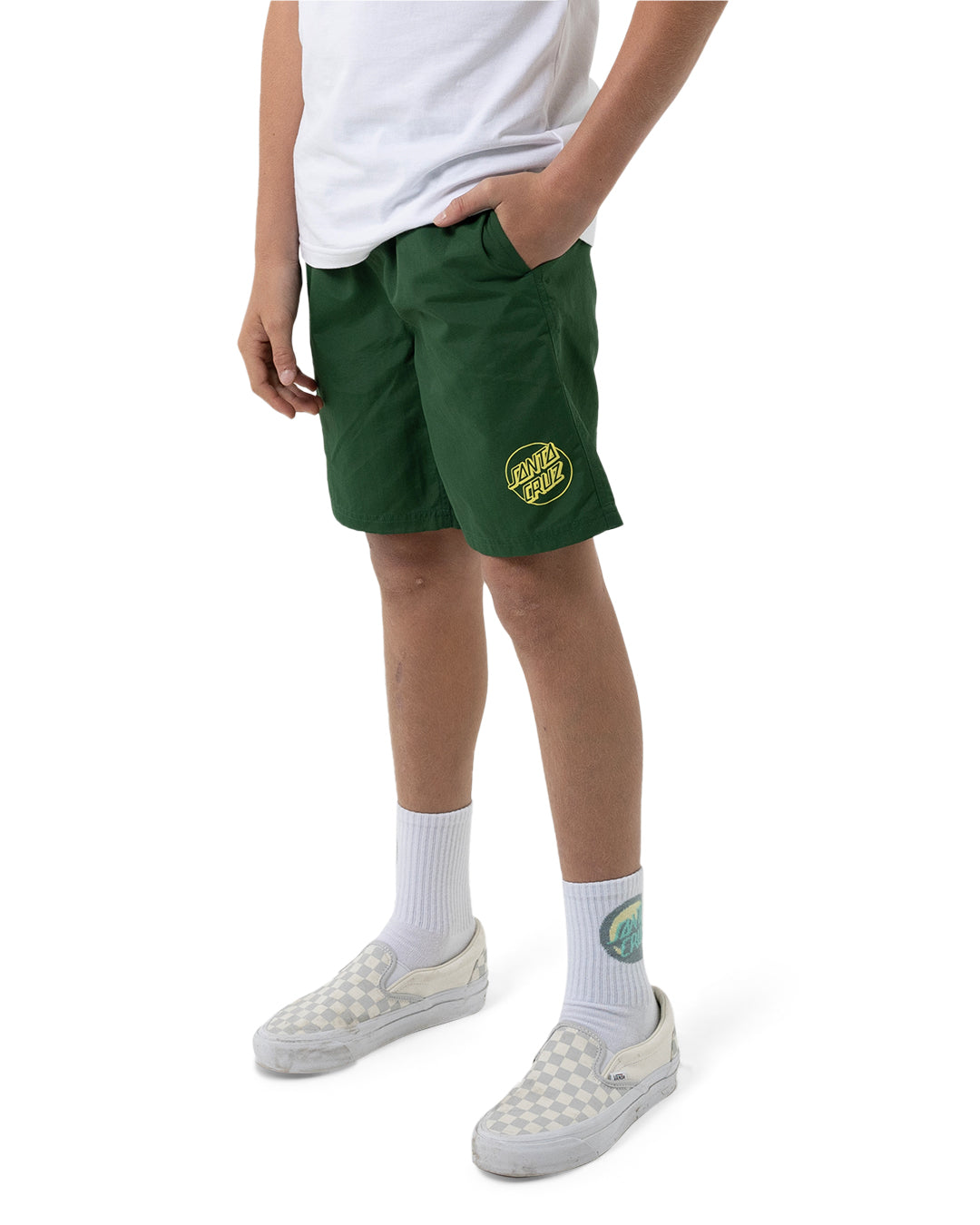 Santa Cruz Opus Dot Cruzier Beach Short Dark Green