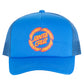 Santa Cruz Flame Ringed Dot Trucker Cap Blue