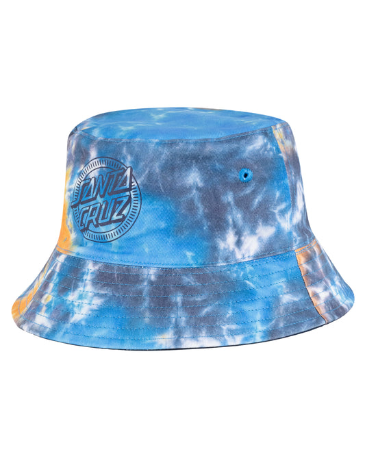 Santa Cruz Industrial Dot Mono Reversible Bucket Blue Tie Dye