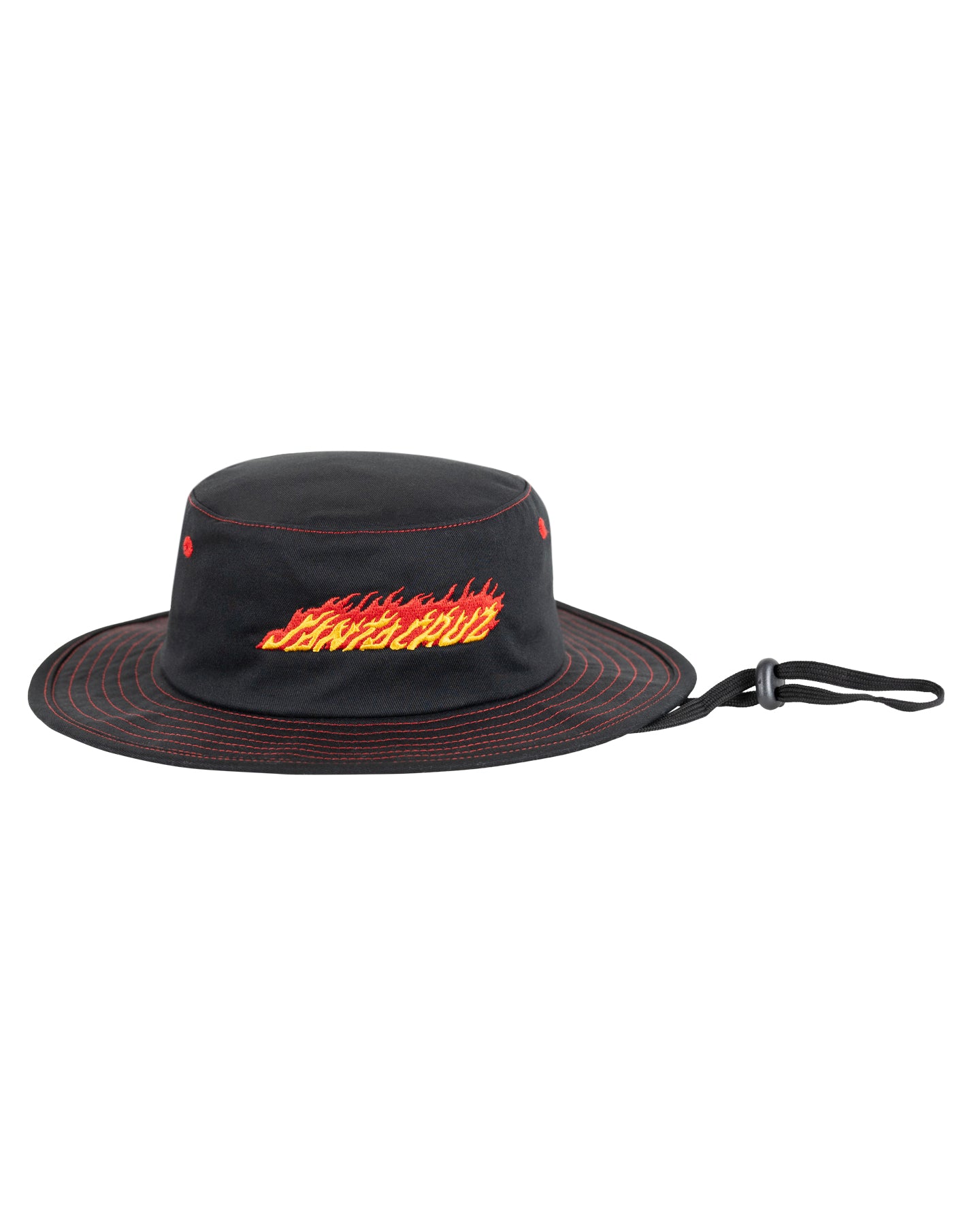 Santa Cruz Flame Strip Hat Black