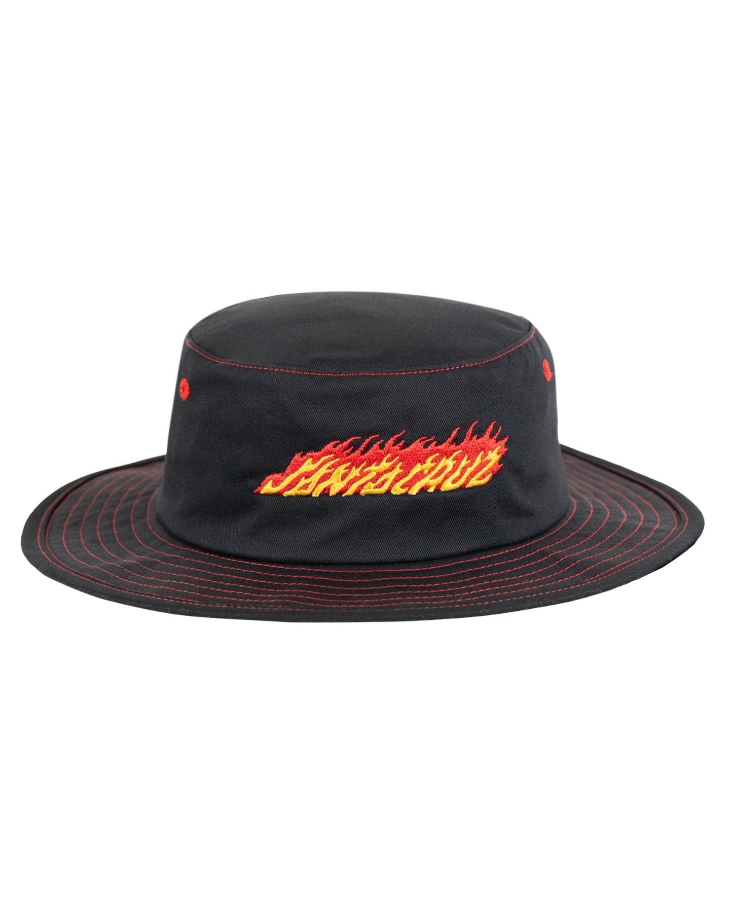 Santa Cruz Flame Strip Hat Black