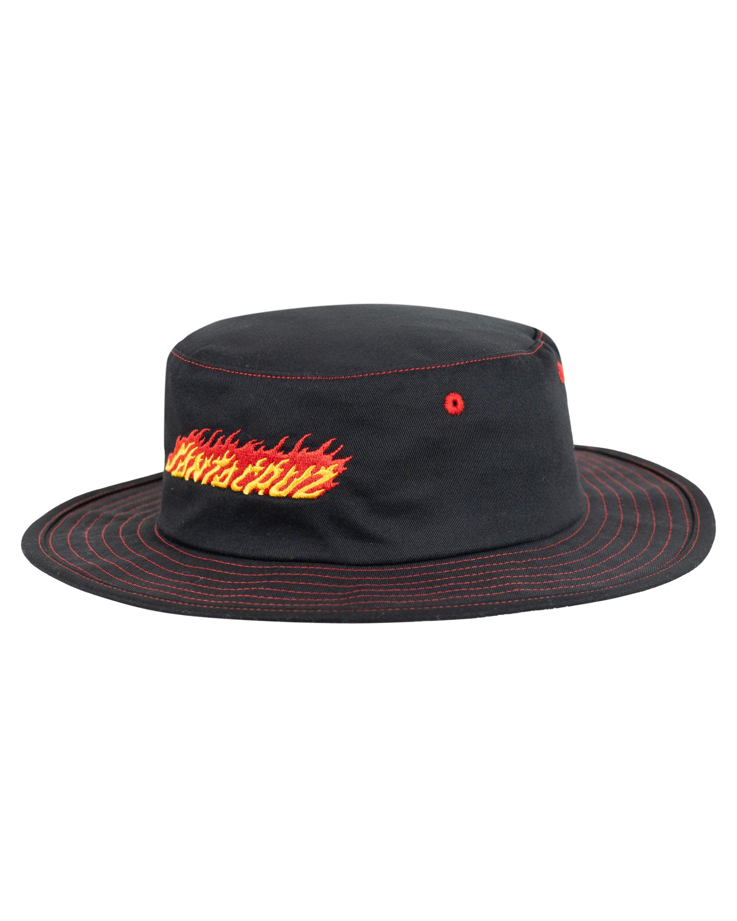 Santa Cruz Flame Strip Hat Black