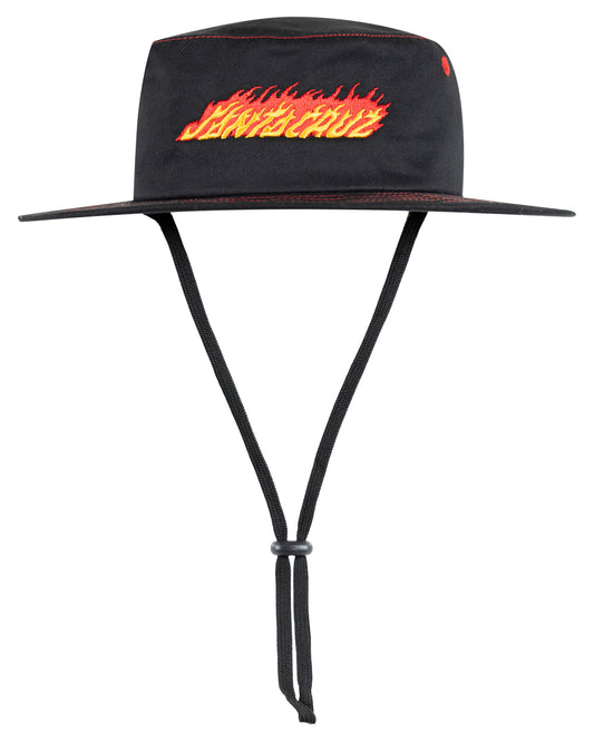 Santa Cruz Flame Strip Hat Black
