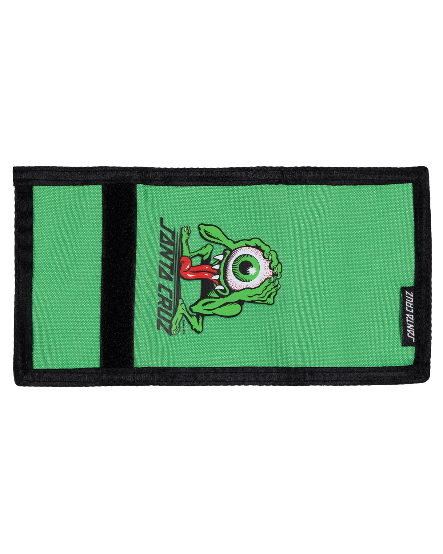 Santa Cruz Eyegore Strip Velcro Wallet Light Green
