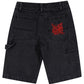 Santa Cruz Crossbone Dot Mono Jean Short Washed Black