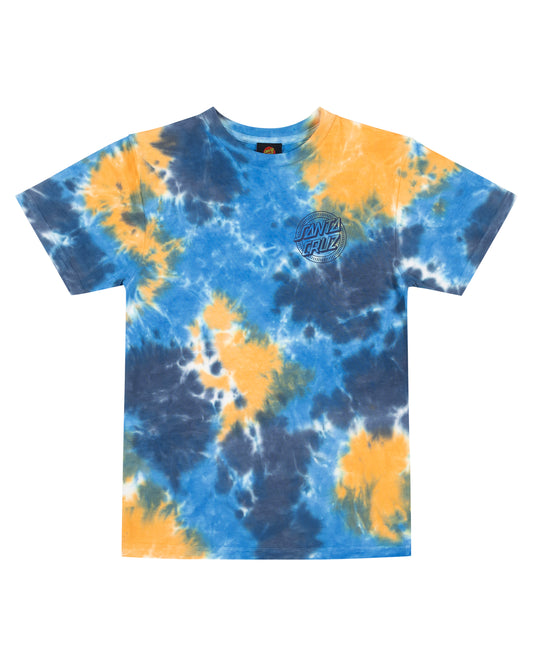 Santa Cruz Industrial Dot Mono Tee Blue Tie Dye