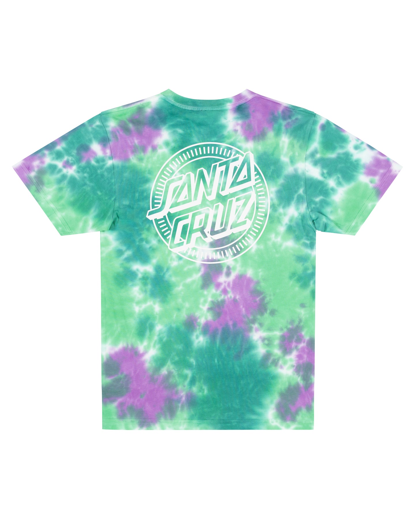 Santa Cruz Industrial Dot Mono Tee Light Green Tie Dye