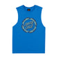 Santa Cruz Flame Ringed Dot Front Muscle Tee Blue