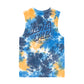 Santa Cruz Industrial Dot Mono Muscle Blue Tie Dye