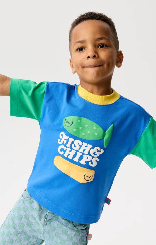 Sandcastle Rascals Fish & Chips Splicy Tee