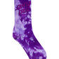Santa Cruz Free Spirit Stack Crew Sock 2pack Pink Coral | Iris Tie Dye