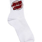 Santa Cruz Oval Dot Mid Sock 3pack Pink Coral | White | Iris