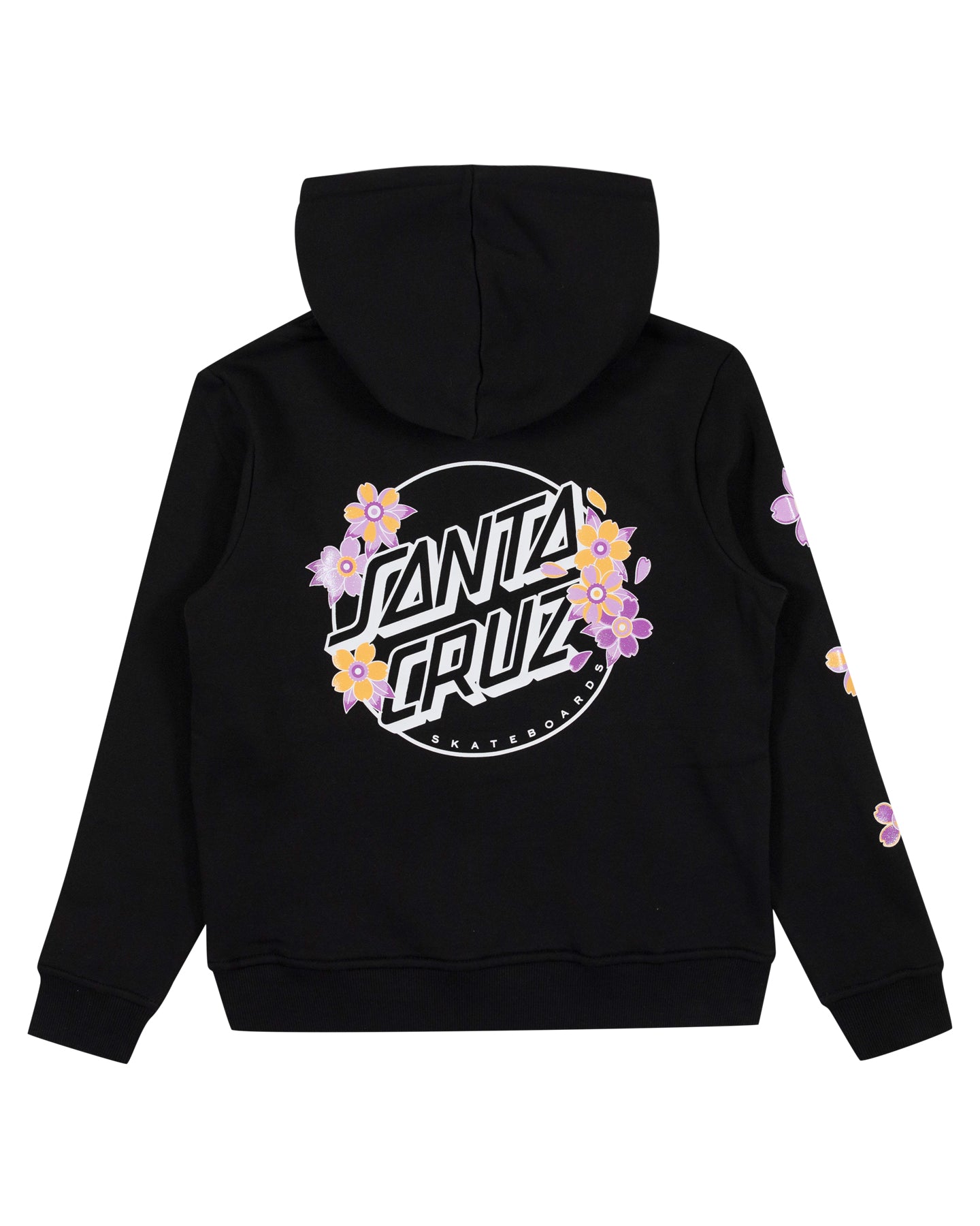 Santa Cruz Os Blooming Stack Dot Chest Hoodie Black
