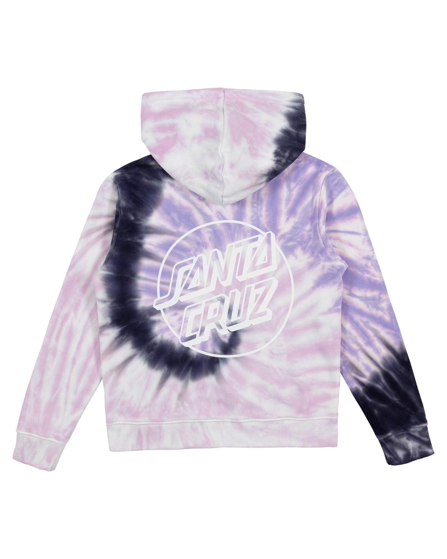 Santa Cruz Opus Dot Chest Hoodie Pink Tie Dye