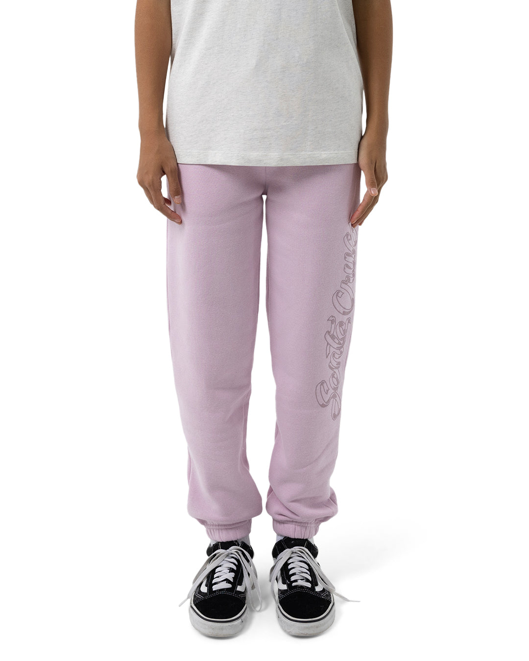 Santa Cruz Ribbon Script Track Pants Pink