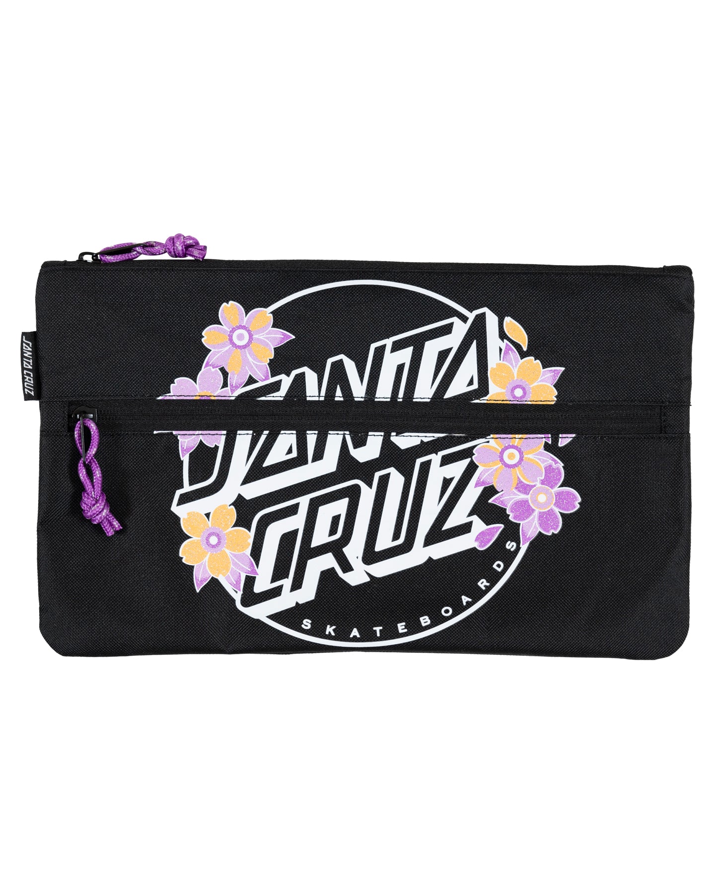 Santa Cruz Blooming Stack Dot Pencil Case Black