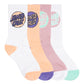 Santa Cruz Other Dot Crew Sock 4 Pack Pink | White | Orange