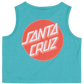 Santa Cruz Other Dot Chest Crop Tank Tee Ocean