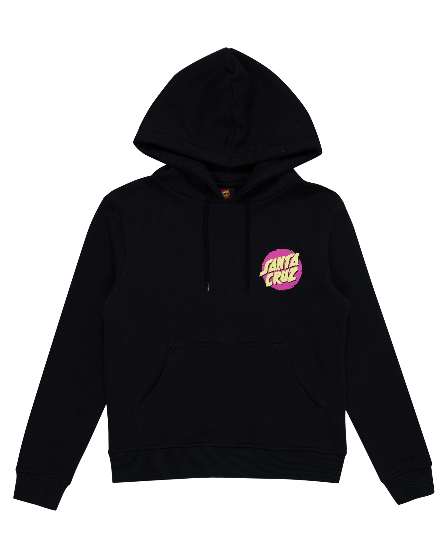 Santa Cruz Style Dot Hoodie Off Black