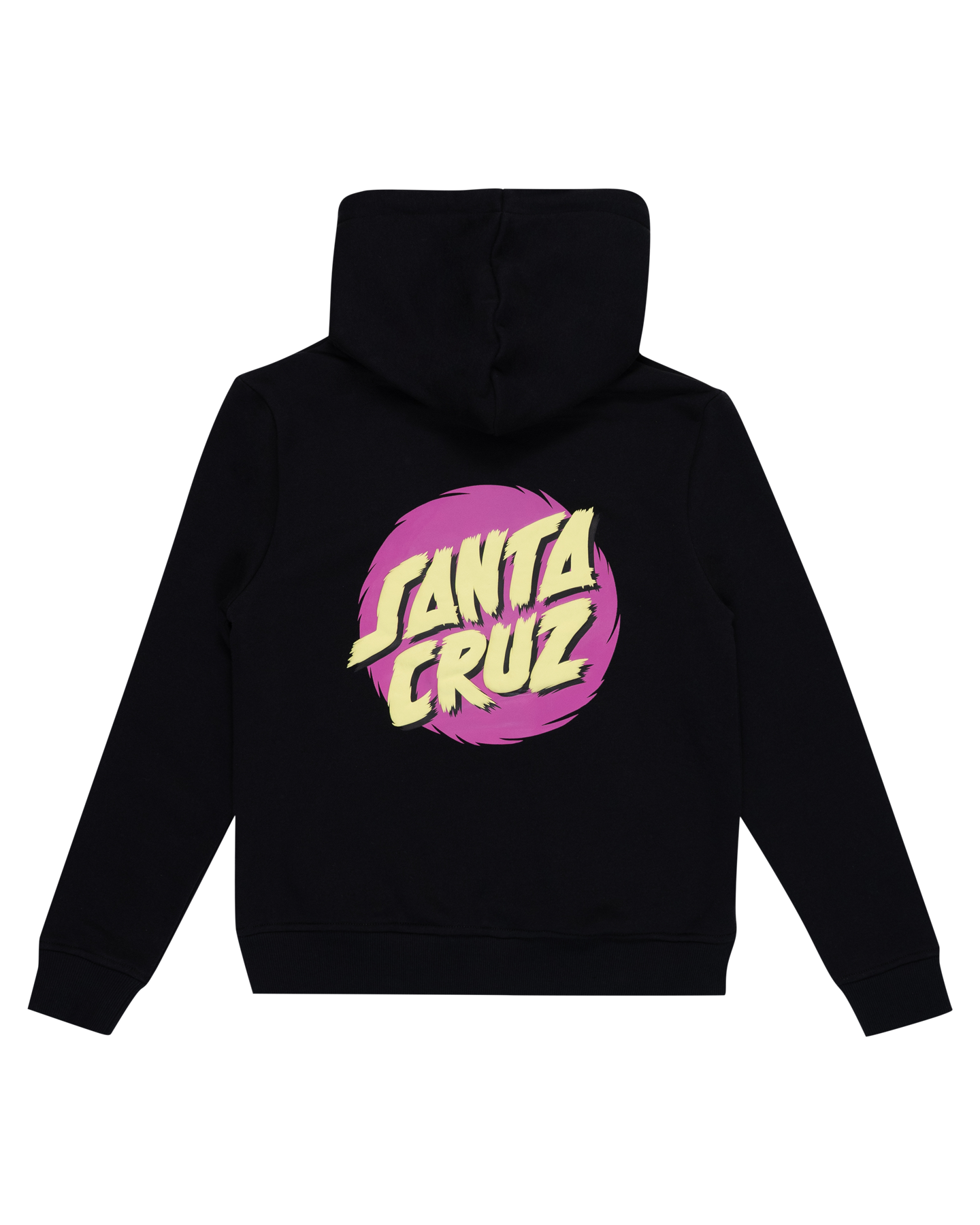 Santa Cruz Style Dot Hoodie Off Black