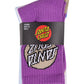 Santa Cruz Other Dot Crew Sock 4 Pack Blue Aura | White