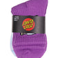 Santa Cruz Oval Dot Mid Sock 3 Pack Magenta | White | Black