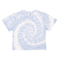 Santa Cruz Minimal Burnt Opus Rainbow Front Cropped Tee Blue Aura Tie Dye