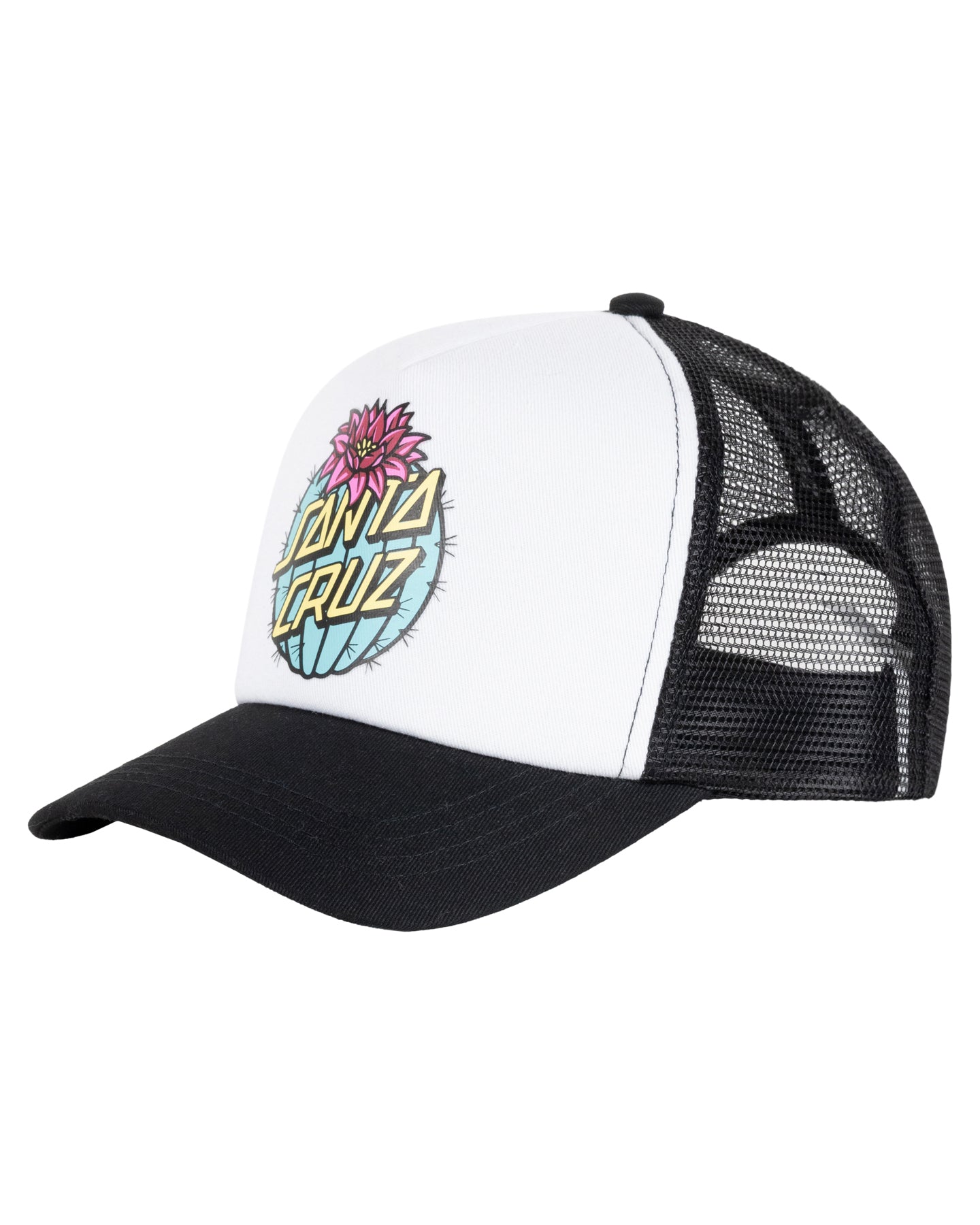 Santa Cruz Cactus Dot Trucker Cap Black