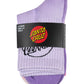 Santa Cruz Opus Dot Mid Sock 2 Pack Lavender | Pink Tie Dye