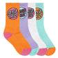 Santa Cruz Other Dot Crew Sock 4 Pack Orange | Lavender | White | Aqua
