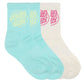 Santa Cruz Oval Dot Mid Sock 4 Pack Aqua | Cream