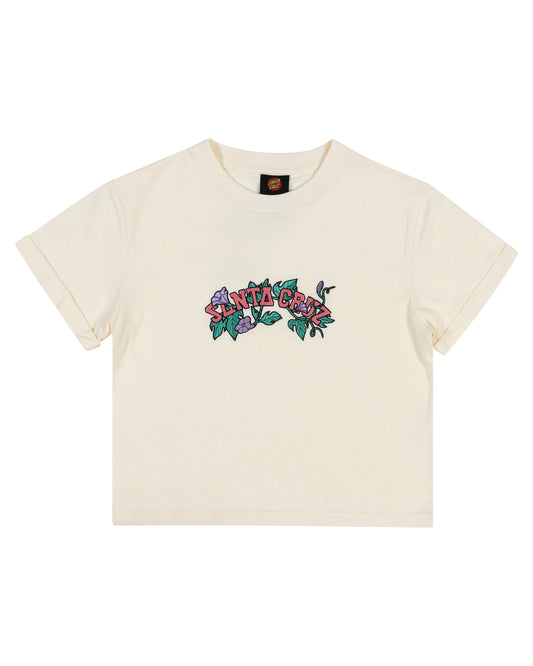 Santa Cruz Cluster Strip Front Tee Cream