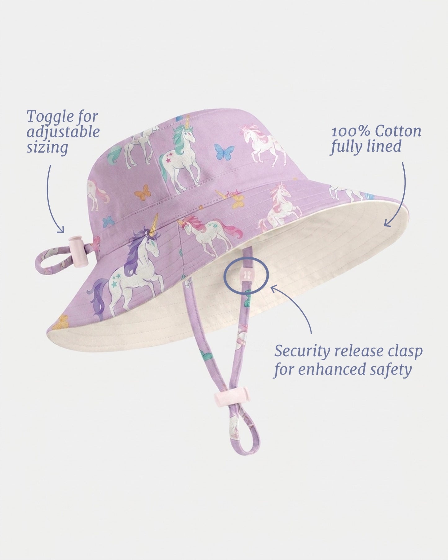 Toshi Sunhat Arcadia Unicorn Lilac