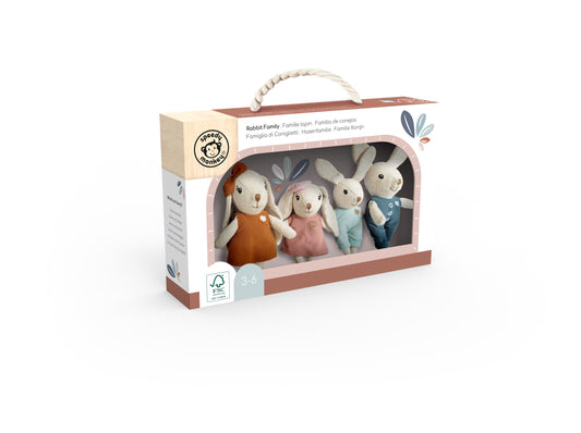 Speedy Monkey Rabbit Family of 4 Characters