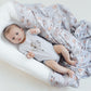 Aster & Oak Flying Oli Bear Print Onesie Blue