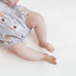 Aster & Oak Flying Friends Bubble Romper Blue