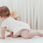 Aster & Oak Sofia Floral Bubble Romper Ivory