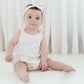 Aster & Oak Cherry Bubble Romper Natural
