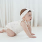 Aster & Oak Cherry Bubble Romper Natural