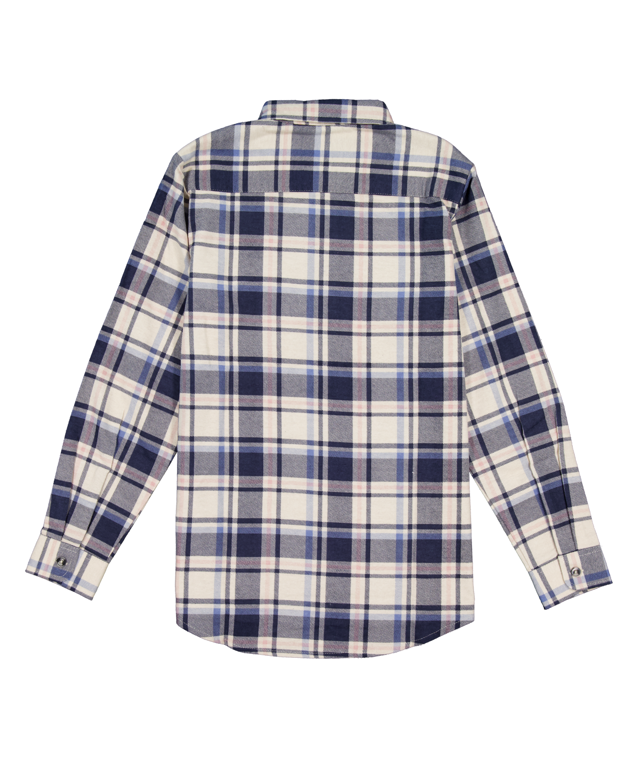 Swanndri Kid's Egmont Shirt Half Placket Biscuit Navy