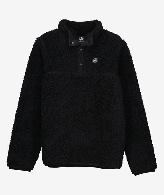 Swanndri Wool Sherpa Pullover Black