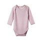 Nature Baby Merino Essential Long Sleeve Bodysuit Pointelle Lilac