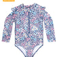 Toshi Girls Swim Bodysuit Ripple Wattle Dusk